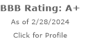 Home Page 15 A+ BBB Rating badge — Austin Tree Experts